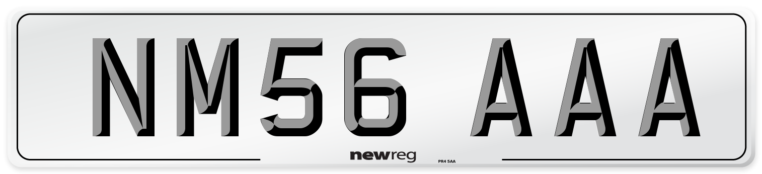 NM56 AAA Number Plate from New Reg